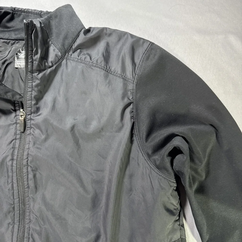 The North Face Cinder Jacket Mens Medium Black Hybrid Full Zip Fleece Technical